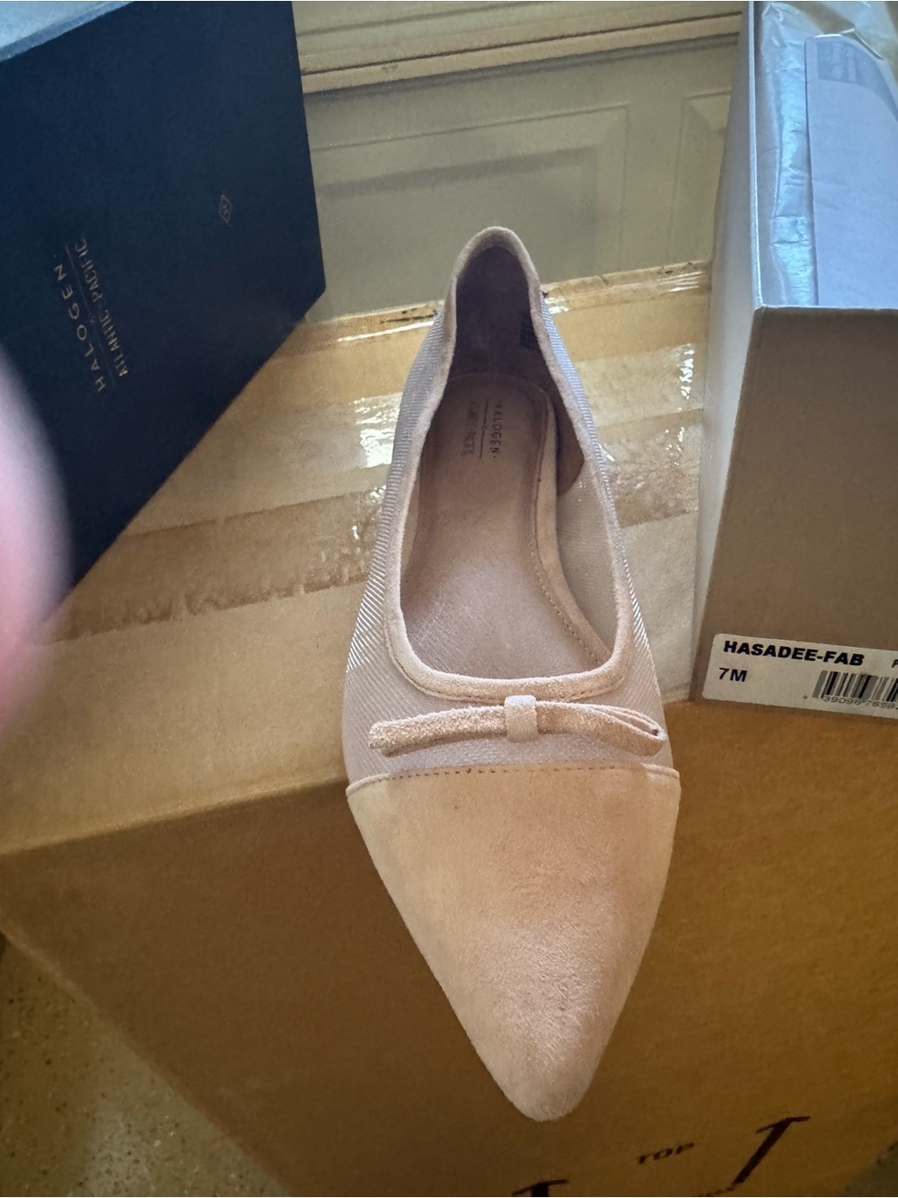 PINK Victoria's Secret Pointed Ballet Flat in Light Pink